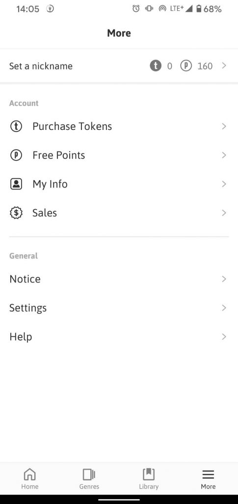 進入Tapytoon的App後,「More」裡面的功能都很重要。 進入Tapytoon的App後,「More」裡面的功能都很重要。